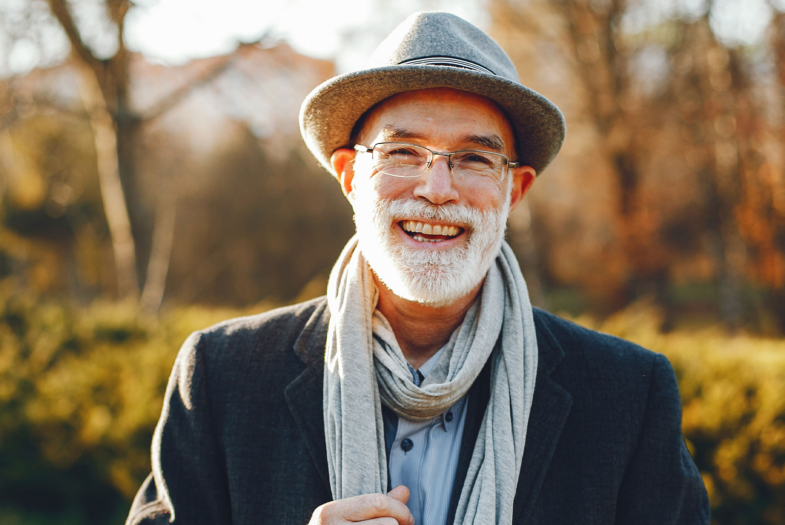 implant patient smiling after full mouth dental implants