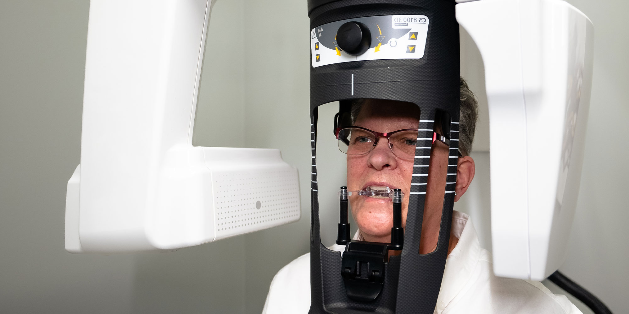 patient under going a cbct scan for their dental treatment